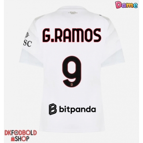 AC Milan Goncalo Ramos #9 Udebanetrøje Dame 2026-27 Kort ærmer AC Milan Goncalo Ramos #9 Udebanetrøje Dame 2026-27 Kort ærmer